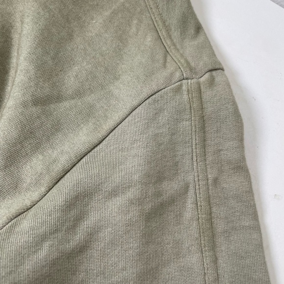 DKNY Cropped Ombré Distressed Raw Hem Pullover Sweatshirt Top Army Green NWT M - Picture 14 of 16